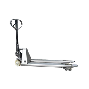 Transpaleta manual hidráulica de acero inoxidable de 2000/2500/3000Kg de capacidad, carretillas elevadoras manuales, carros y carritos de mano, producto - Product Image 6