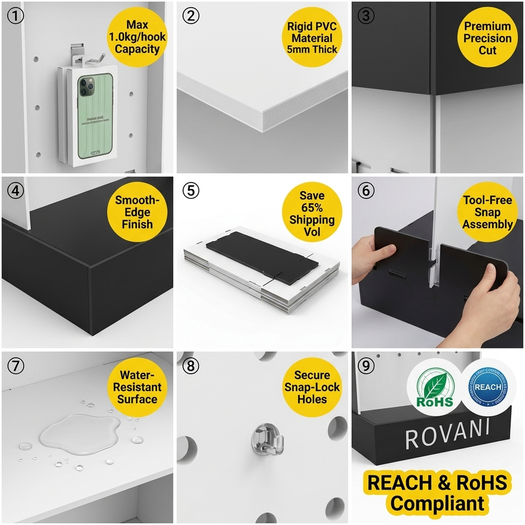 Custom PVC Floor Standing Retail Display Rack for Phone Cases Mobile Accessories Display Stand with Brand Logo — view 5