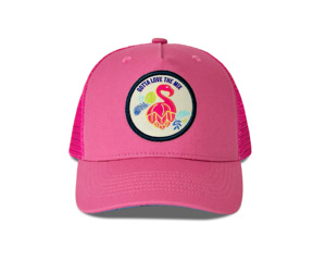 OEM Phổ Biến Màu Hồng 5 Bảng Điều Chỉnh Có Thể Điều Chỉnh Lưới Mũ Bóng Chày Tùy Chỉnh In Ấn Thiết Kế Dệt Vá Biểu Tượng Trucker Mũ Cho Nam Giới Phụ Nữ - Product Image 2