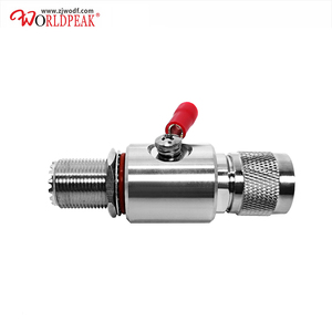 Parafoudre coaxial RF UHF PL259 mâle vers SO239 femelle à montage mural 0-3 GHz avec tube à décharge de gaz pour radioamateur et radio <span class=keywords><strong>CB</strong></span> - Product Image 3