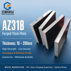 Placa Gruesa de Aleación de Magnesio Forjada AZ31B de 10-200 mm, Lámina Metálica de Alta Resistencia y Baja Densidad para la Industria Aeroespacial y de Defensa, Venta al por Mayor - Product Image 1