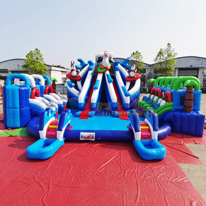 <b>Large</b> outdoor kids bouncy castle parc aquatique gonflable penguin theme inflatable water parks <b>slide</b> for adults - Product Image 1