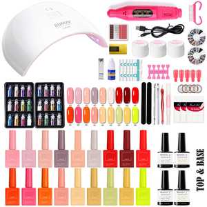 Bon marché, vente en gros, vernis à ongles brillant, accessoire de <span class=keywords><strong>manucure</strong></span>, 18 couleurs, <span class=keywords><strong>kit</strong></span> de vernis à ongles <span class=keywords><strong>gel</strong></span> avec lumière <span class=keywords><strong>UV</strong></span> - Product Image 2