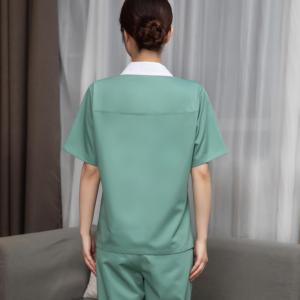 Eleganti Uniformi Bianche con Colletto <span class=keywords><strong>per</strong></span> Hotel, Nuovo Design Confortevole <span class=keywords><strong>per</strong></span> Personale di Pulizia, Vendite Premium - Product Image 3