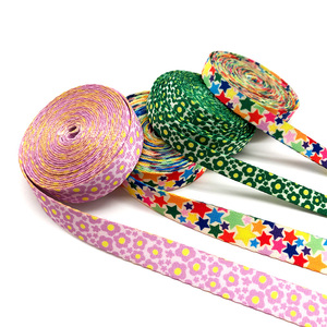 Đôi bên thăng hoa Polyester <span class=keywords><strong>Webbing</strong></span> truyền nhiệt in <span class=keywords><strong>Webbing</strong></span> băng cho Túi dây đeo - Product Image 1