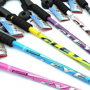 ไม้เท้าเดินป่า Cleye Trekking Stick 6061 อลูมิเนียมอัลลอยด์ 3 ท่อน น้ำหนักเบา ด้ามจับตรง ปลายโลหะ หลายสี - Product Image 1
