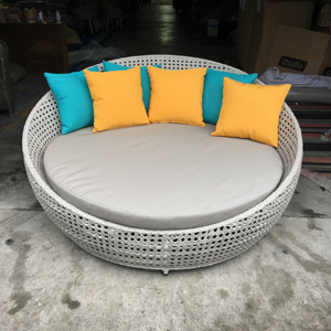 Phật sơn nhà Máy Giá hiện đại hotsale Patio bên hồ bơi vòng đi văng <span class=keywords><strong>wicker</strong></span> sunbed Sun phòng chờ <span class=keywords><strong>Lounger</strong></span> đồ nội thất khách sạn - Product Image 3