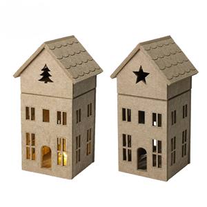 Décoration de maison en feutre avec LED H 28CM ASS. - Product Image 1