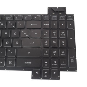 Teclado de ordenador portátil con retroiluminación alemana GR para <span class=keywords><strong>ASUS</strong></span> <span class=keywords><strong>ROG</strong></span> <span class=keywords><strong>Strix</strong></span> <span class=keywords><strong>Scar</strong></span> <span class=keywords><strong>II</strong></span> S5C S5CM GL504 GL504GS GL504GV V170162FE1 teclado portátil - Product Image 3