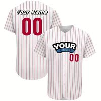 Jersey Baseball Anak Laki-laki Cepat Kering Bernapas 100% Poliester Seragam Tim Olahraga Anak-anak dan Dewasa Logo Kustom Grosir