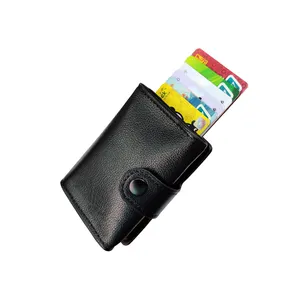High Quality Factory Price Business Card Keychain Money Card Case PU Leather Credit Card Holder