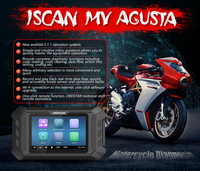 OBDSTAR IScan MV Agusta : Outil de diagnostic intelligent pour moto, scanner portable en forme de tablette, réinitialisation du voyant d'entretien et réglage CO