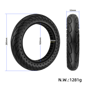 ยางตันสีดำขนาด 12x2.125 สำหรับสกู๊ตเตอร์ไฟฟ้า พร้อมร่องขนาด 34 มม. 57 203 ยางยางรัดขอบขนาด 12 นิ้ว สำหรับจักรยานไฟฟ้า ยางตันทดแทนขนาด 12x2.125 - Product Image 2