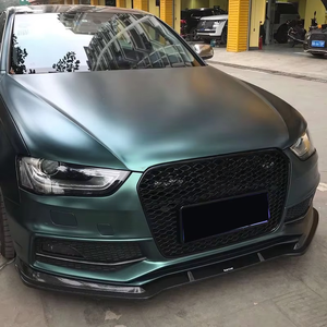 PNB RS4 Style <b>Grille</b> Audi A4L/S4 B8.5 13-16 | ABS Material | Honeycomb <b>Mesh</b> Glossy Black | High Quality | Includes Mounting - Product Image 6