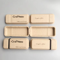 Boîte en pulpe personnalisée écologique de 2 mm en fibre moulée à sec haute densité 2026 pour l'emballage promotionnel des supermarchés et des expositions