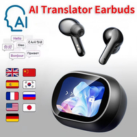Écouteurs intra-auriculaires TWS sans fil Bluetooth haut de gamme à réduction de bruit ENC, traducteurs intelligents à écran tactile, écouteurs de traduction IA