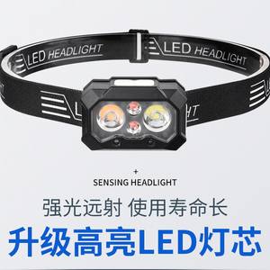 HN ไฟหน้า Dh10แบบบางชาร์จไฟได้ LED ความสว่างสูงกันน้ำสำหรับ100ปั่นจักรยานตกปลาระยะ199เมตร - Product Image 5