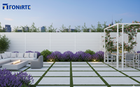 Panneaux de clôture à prix de gros, clôture en aluminium à lattes pour l'intimité, clôture à lattes horizontales pour jardin et maison, bricolage