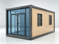 Unité Modulaire Démontable Préfabriquée en Panneaux Sandwich Respirants, Mur à Texture Brique, Bâtiment Portable pour Restaurant/Magasin