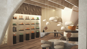 Diseño Interior Personalizado de 48 m² para Tienda de Cuidado de la Piel, Diseño Natural, Simple y Moderno, Decoración de Diseño Integral - Product Image 3