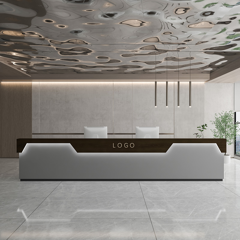 Noyer + gris haut de gamme (double plan de travail)