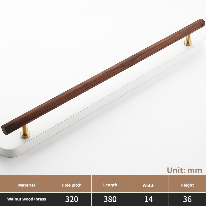 8877# Espacement des trous de 320 mm en bois de noyer