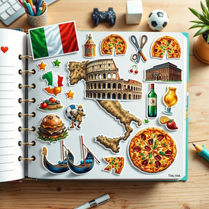 Paquete de pegatinas de Italia de 230 Uds., pegatinas de bandera de Italia para niños, aficionados al fútbol, fiesta italiana, álbum de recortes, decoraciones para el <span class=keywords><strong>aula</strong></span> - Product Image 4