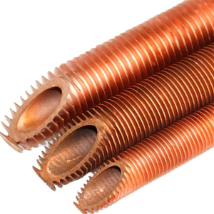 Tube échangeur de chaleur en acier inoxydable avec ailettes en cuivre, tube à ailettes extrudées, pièces de chauffage noires - Product Image 6
