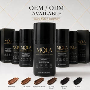 Crema Correttore per Cuoio Capelluto con Logo Personalizzato, Estratti Vegani per la Cura Quotidiana dei Capelli Sottili, Fibre per Infoltimento Capelli, Ritocco delle Radici - Product Image 1