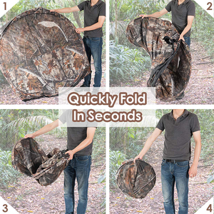 Một Người Đàn Ông Ba-Side Lớn Lưới Cửa Sổ Màn Hình <span class=keywords><strong>Pop</strong></span> Up Cube Ẩn Camo Săn Bắn Mù Cắm Trại Lều - Product Image 6