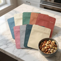 Sacs à fermeture éclair en PET/PE haute résistance, noir/mat ou blanc, anti-odeur, pour emballage alimentaire et snacks, 180 microns, impression personnalisée