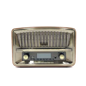 2023 portable retro fm radio usb tf speaker desk radio speaker