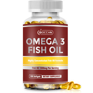 Gélules à l'huile de poisson de marque privée OEM Suppléments oméga-3-Soutient la santé cardiaque, Huile de poisson 1000 mg, Capsules oméga-3 - Product Image 1