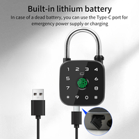 Cadenas intelligent Tuya avec empreinte digitale, mot de passe, carte RFID, clé d'urgence, déverrouillage via l'application Tuya, étanchéité IP67, sécurité en alliage d'aluminium