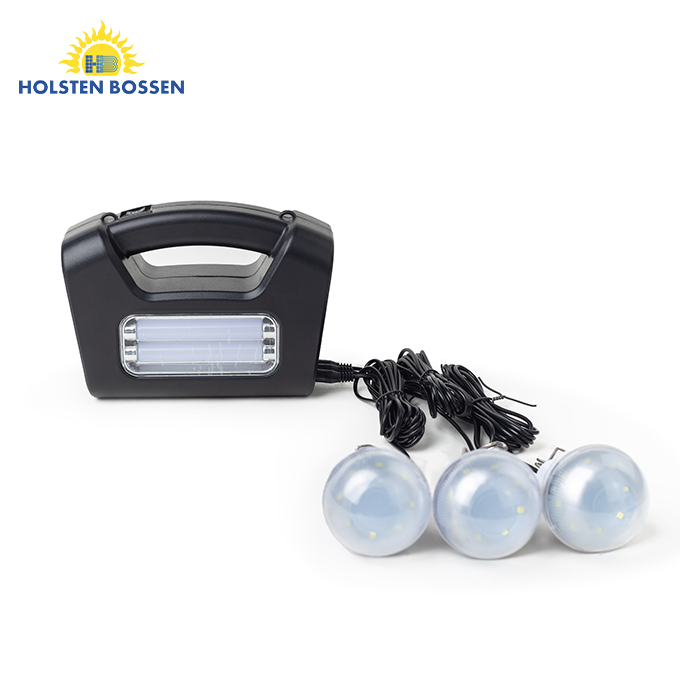 Hb8017 portable mini solar light system kit LED solar light outdoor solar lighting system with solar panel support TF FM