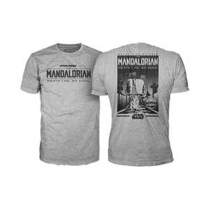 Camiseta unisex Funko The Mandalorian de algodón con cuello redondo y manga corta, ropa promocional exclusiva de Star Wars - Product Image 1
