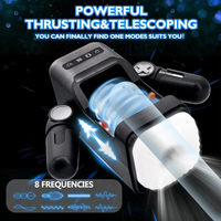 Godemiché Électrique Automatique en Gros avec 10 Modes de Poussée, Silencieux, Réaliste, en TPE, Jouet Masculin