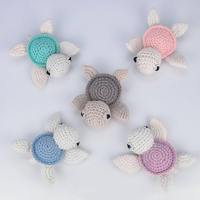 Tortue tricotée à la main pour bébé jouet personnalisé pour bébé poupée Amigurumi mignonne jouet en peluche pour bébé enfants cadeaux tortue tricotée à la main