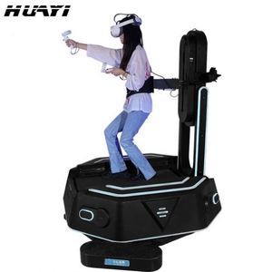 Indoor 9D VR <b>Shooting</b> Game Machine 360-Degree Motion-Sensing VR Game Console VR Walking Space Standing Simulator Platform-Metal - Product Image 4