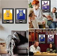 Cadre mural pour maillot de football signé, collection de fans de sport, support de maillot de foot, vitrine pour maillot de football