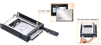 En stock, rack interne pour disque dur SATA 2,5 pouces sans outil, installation facile, boîtier pour PC