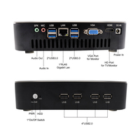 Barebone System Core I7 7700T 4 Cores 8 Threads 1HD VGA LAN 4USB 3.0 Win10 Linux All-In-One PC Computer Hardware Software