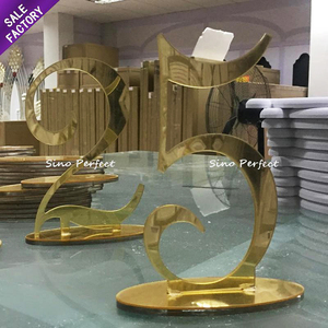 Custom Modern <b>Wedding</b> Decor Gold Vip <b>Table</b> <b>Number</b> <b>Holder</b> Stand Display <b>Table</b> <b>Number</b> Stand - Product Image 2