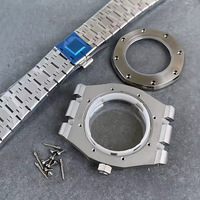 Caja de Reloj Mecánico AP NH35 Personalizada, Mecanizada por CNC, de Acero Inoxidable 316L, Resistente al Agua, con Esfera Luminosa y Correa para Modificadores
