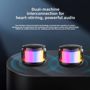5.0 Outdoor & Desktop <span class=keywords><strong>Speaker</strong></span> met RGB LED-verlichting, plastic behuizing, klein formaat, lange batterijduur - Product Image 5