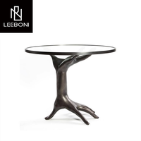 Tables basses italiennes de haute qualité au design moderne et personnalisées avec cadre en acier inoxydable Table basse de luxe
