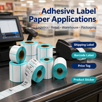 Rouleaux de papier pour étiquettes de balance électronique thermique, autocollants de prix à code-barres, résistants à l'humidité, vente en gros d'usine OEM Chine
