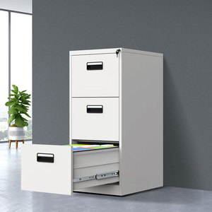 Modern Design Lockable Steel Vertical Drawer File Cabinet 3 Drawers Durable Modular <b>Paper</b> Organization Commercial Office - Product Image 1