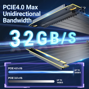 สายต่อ JEYI PCIe 4.0 X16 แบบ 90 องศา ป้องกัน EMI วัสดุ PVC สำหรับใช้งานกับเดสก์ท็อป รองรับการใช้งานกับ RTX 40 ซีรีส์ GPU-OEM Support Desk - Product Image 2