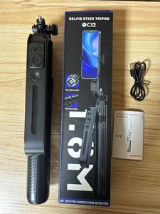 Palo de Selfie Inteligente C12-<span class=keywords><strong>AI</strong></span> con Seguimiento de Cabeza, Cámara con IA, Seguimiento de Gestos Faciales, Palo de Selfie con Trípode y Movimiento Panorámico-Inclinación - Product Image 3